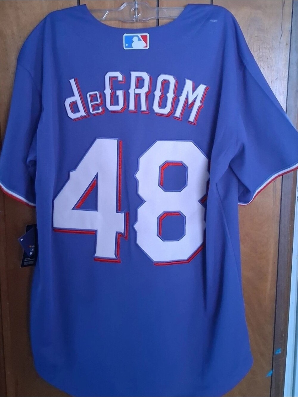 Mystery Sports Card With Jacob deGrom Medium Texas Rangers Jersey